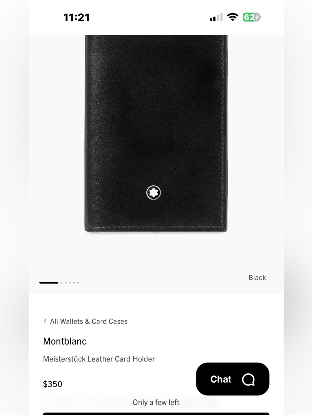 MontBlanc Meisterstück leather card holder